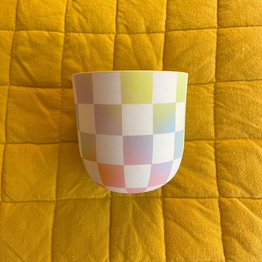 Mimi Ceramics - Technicolor Checkered Cup